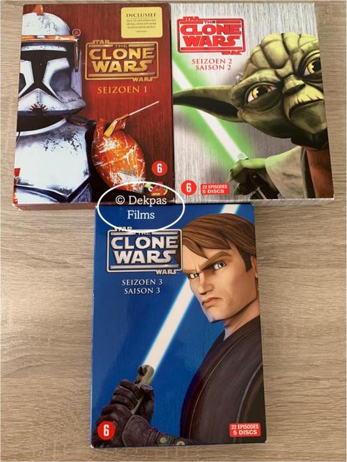 Dvd's Star Wars - The Clone Wars - Seizoen 1 t/m 3, Cd's en Dvd's, Dvd's | Tv en Series, Gebruikt, Science Fiction en Fantasy