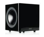 Monitor Audio Radius 380 subwoofer zwart hoogglans, Subwoofer, Nieuw, 120 watt of meer, Ophalen