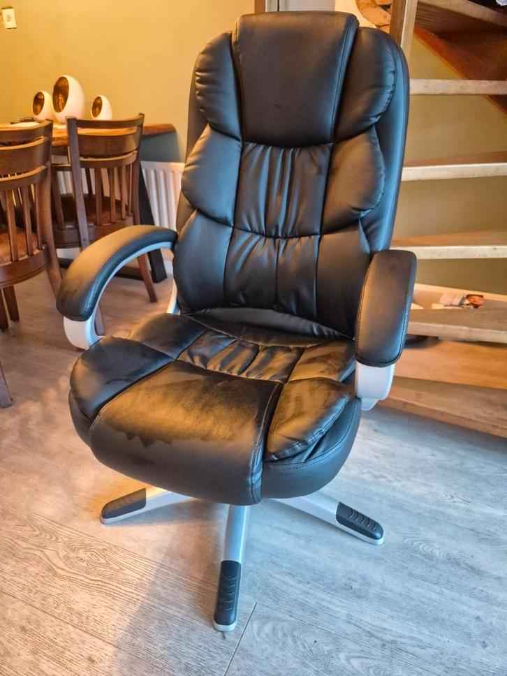 Luxe bureaustoel- zo goed als nieuw, Huis en Inrichting, Bureaustoelen, Zo goed als nieuw, Bureaustoel, Zwart, Ophalen