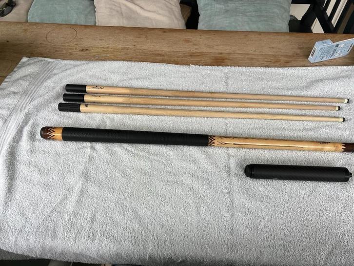 Longoni keu Dick Jaspers 5*, Sport en Fitness, Biljarten en Poolen, Zo goed als nieuw, Keu of Ballen, Ophalen of Verzenden