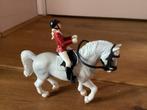 Schleich hengst met ruiter (24), Ophalen of Verzenden, Zo goed als nieuw