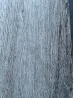 Eettafel, salontafel en stoelen - verouderd wit & grijs, Huis en Inrichting, Tafels | Eettafels, Gebruikt, 100 tot 150 cm, Ophalen of Verzenden