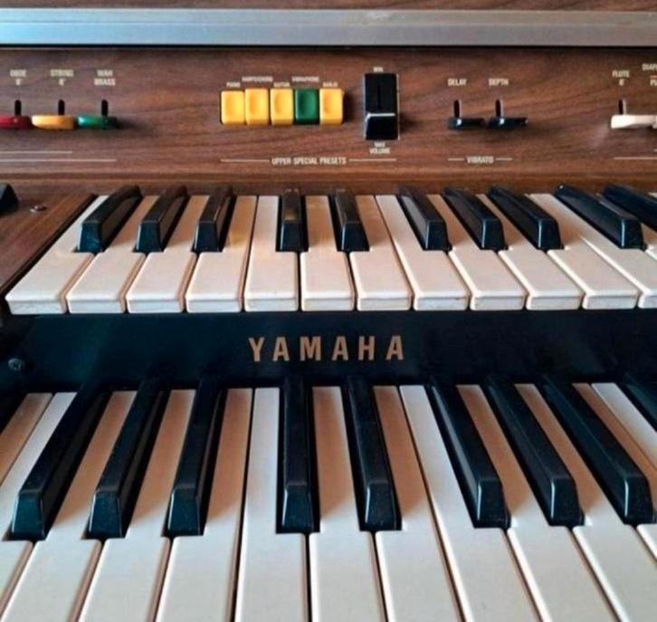 Yamaha Elektrisch Orgel met Kruk - IJmuiden, Muziek en Instrumenten, Orgels, Gebruikt, Orgel, 2 klavieren, Ophalen