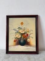 Vintage stilleven olieverf schilderij, Verzenden