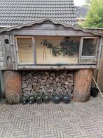 Mooie volière, Dieren en Toebehoren, Vogels | Hokken en Kooien, Ophalen, Gebruikt, Hout, Volière