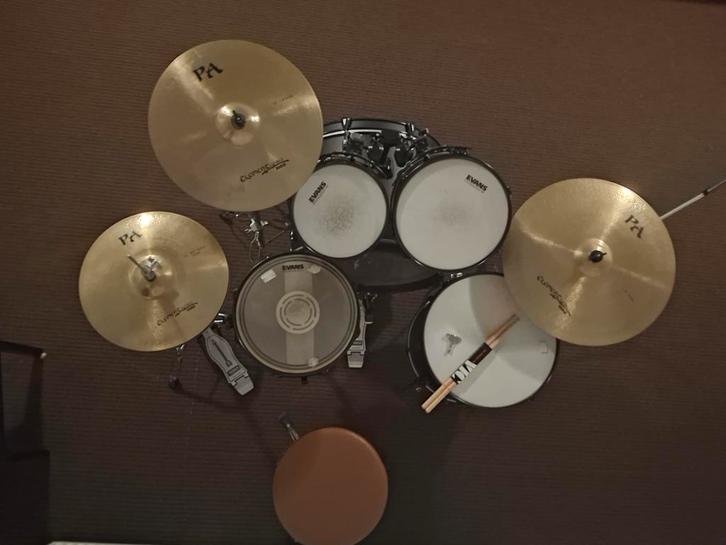 Compleet speelklaar drumstel van peace., Muziek en Instrumenten, Drumstellen en Slagwerk, Gebruikt, Overige merken, Ophalen