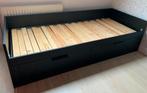Brimnes Ikea bed, Ophalen, Gebruikt, Zwart, Tweepersoons