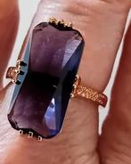 Goud en paars kleurig. Ring, Sieraden, Tassen en Uiterlijk, Ringen, Verzenden, Nieuw, Goud, Dame