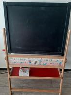 Schoolkrijtbord met klok en het alfabet, Ophalen of Verzenden, Gebruikt, Krijtbord