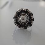 Oude zilveren ring met Zeeuwse knoop - ringmaat 18 - 18,5, Ophalen of Verzenden, Zilver, Ring