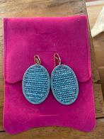 LOTT. Gioielli Blauwe Oorbellen, Met kristal, Overige materialen, Hangers, Blauw