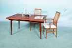 Hans Wegner eettafel 60s l Danish design teak dining table, Ophalen of Verzenden