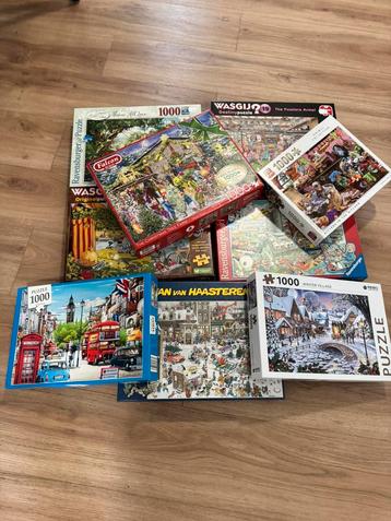Prachtige complete legpuzzels. Totaal 9 stuks beschikbaar voor biedingen