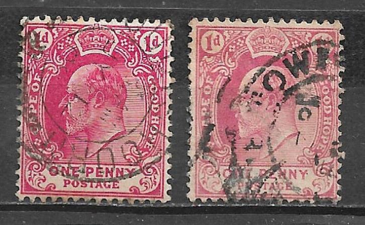Cape Of Good Hope Zuid Afrika 1902 Koning Edward VII, Postzegels en Munten, Postzegels | Afrika, Gestempeld, Zuid-Afrika, Verzenden