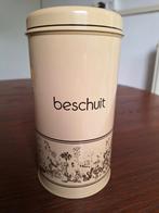 Vintage Beschuitbus met Bloemmotief Brabantia, Verzamelen, Blikken, Ophalen of Verzenden, Gebruikt