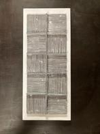 kunstobject:  golfkarton in houten lijst  30 x 70, Antiek en Kunst, Ophalen of Verzenden