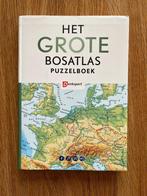 Het grote Bosatlas puzzelboek, Hobby en Vrije tijd, Denksport en Puzzels, Ophalen of Verzenden, Zo goed als nieuw, Puzzelboek