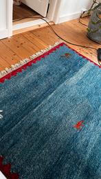 Gabbeh Vloerkleed - Handgeknoopt - Vintage - 150x205, Ophalen, 100 tot 150 cm, Blauw, Zo goed als nieuw