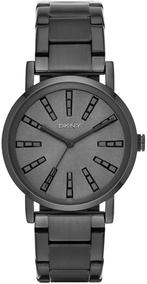 DKNY Dameshorloge (zwart), Sieraden, Tassen en Uiterlijk, Horloges | Dames, DKNY, Staal, Staal, Zo goed als nieuw