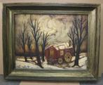 Robert DELANGE, woonwagen in de sneeuw, Ophalen