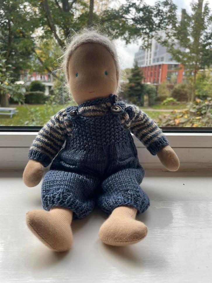 Handgemaakte antroposofische pop!, Kinderen en Baby's, Speelgoed | Knuffels en Pluche, Zo goed als nieuw, Overige typen, Ophalen of Verzenden