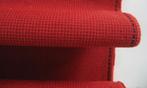 Kvadrat Pro 2 621; oranje+rood geblokt; restant meubelstof, Overige materialen, 120 cm of meer, Nieuw, Oranje