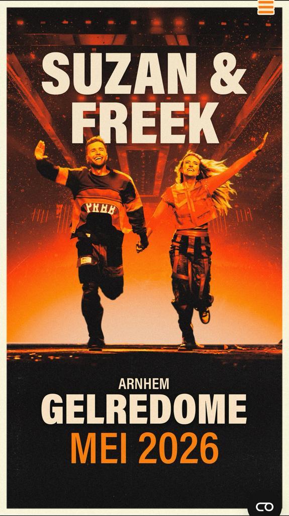 🎤 5 staanplaatsen Suzan & Freek – Gdome (15 mei 2026) 🎶, Tickets en Kaartjes, Evenementen en Festivals, Drie personen of meer