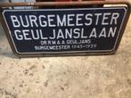 Oud straatnaambord Burgemeester Geuljanslaan Roermond, Ophalen, Gebruikt