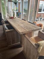 tafel en stoelen, Ophalen, Gebruikt, 200 cm of meer, 50 tot 100 cm