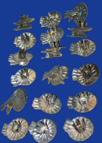 18 stuks kaars kerstboom knijpers antiek in zwaluwstaartv#v#, Ophalen, Gebruikt