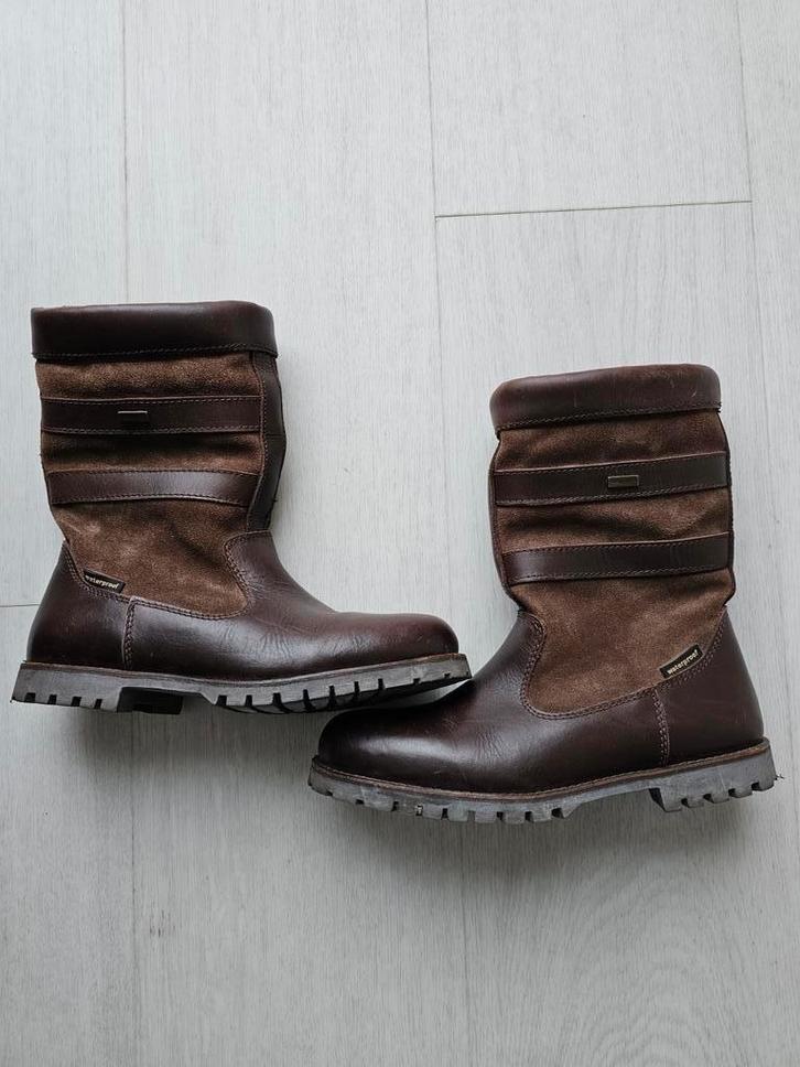 NIEUWE Human Nature laarzen maat 38, leer, Kleding | Dames, Schoenen, Zo goed als nieuw, Hoge laarzen, Bruin, Ophalen