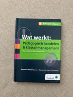 Wat Werkt: Op School & Pedagogisch Handelen (Beknopte uitg.), Boeken, Ophalen of Verzenden, Gamma, Zo goed als nieuw, HBO