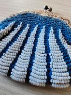 Antiek kralenbeursje, Ophalen of Verzenden, Zo goed als nieuw, Blauw