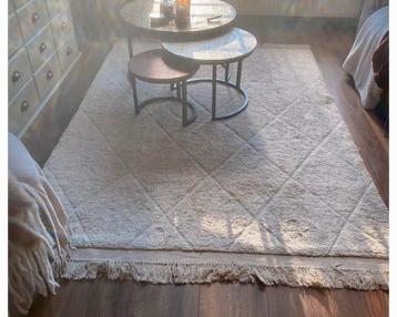 Super mooi licht beige handgeknoopt tapijt 1.60/2.30