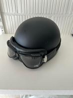 Pothelm oldtimer pot helm met bril maat XL, Motoren, Overige merken, Dames, XL, Nieuw zonder kaartje