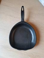 Grillpan - Ideaal voor de feestdagen!, Ophalen of Verzenden, Gebruikt, Gietijzer, Koekenpan of Braadpan