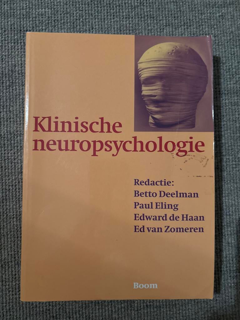 Klinische neuropsychologie - Handboek, Boeken, Studieboeken en Cursussen, Zo goed als nieuw, HBO, Alpha, Ophalen of Verzenden