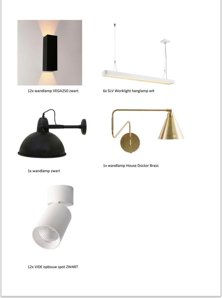 Diverse Hang- en Wandarmaturen te Koop, Ophalen, Gebruikt, Metaal