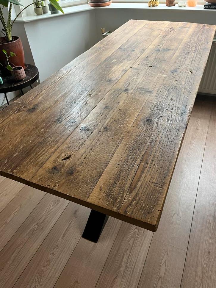 Tafelblad 80x200 cm, Huis en Inrichting, Tafels | Eettafels, Gebruikt, 50 tot 100 cm, 150 tot 200 cm, Vier personen, Rechthoekig