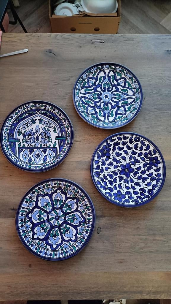 Tunesische Wandborden - Handbeschilderd Keramiek, Ophalen of Verzenden