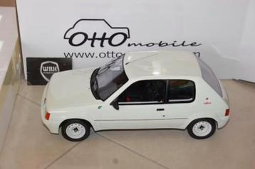 1:12 PEUGEOT 205 RALLYE white Otto mobile G039 WRH beschikbaar voor biedingen