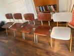 Buisframe Eetkamerstoelen 5x machinekamer, Huis en Inrichting, Stoelen, Ophalen, Bruin, Zo goed als nieuw, Vijf, Zes of meer stoelen