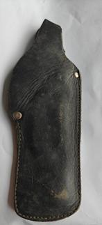 Holster zwart leder, Ophalen of Verzenden, Landmacht, Nederland, Embleem of Badge