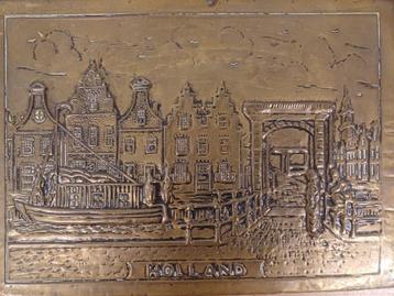 Koperen plaat latoen - Holland beschikbaar voor biedingen