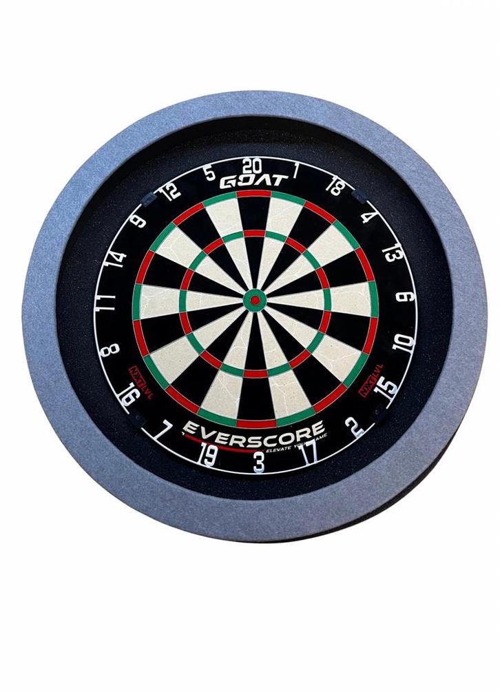 Dartbord verlichting basic zilver grijs, Sport en Fitness, Darts, Zo goed als nieuw, Ophalen of Verzenden