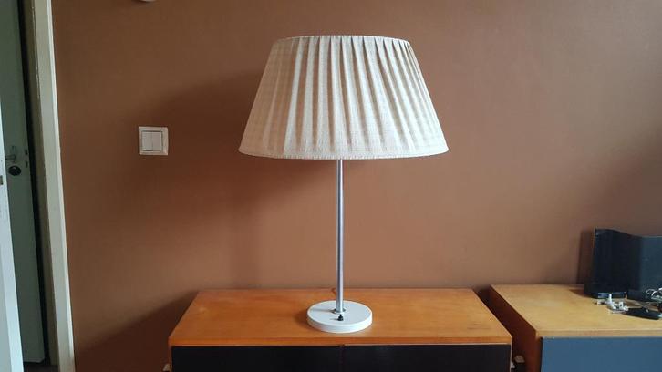 W.H. Gispen tafellamp, Huis en Inrichting, Lampen | Tafellampen, Gebruikt, 50 tot 75 cm, Glas, Metaal, Ophalen of Verzenden