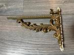 Antiek vintage barok goudkleur wandhaak haak wandplank steun, Ophalen of Verzenden, Gebruikt