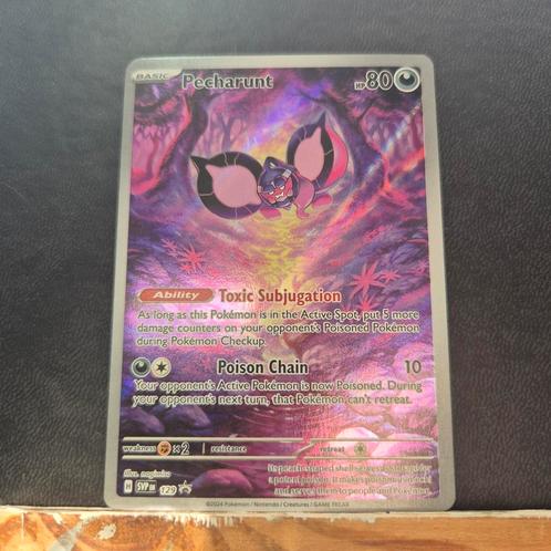Pecharunt SVP Promo 129, Hobby en Vrije tijd, Verzamelkaartspellen | Pokémon, Zo goed als nieuw, Meerdere kaarten, Verzenden