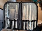 Professionele Messenset in Koffer - Te Koop!, Verzenden, Nieuw, Rvs of Chroom, Bestekset
