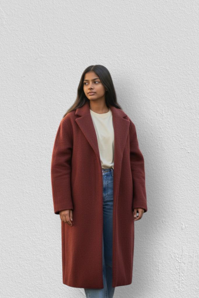 & Other Stories – Elegant & StructuredRed Coat – XS 🎀🌿, Kleding | Dames, Jassen | Winter, Zo goed als nieuw, Maat 34 (XS) of kleiner